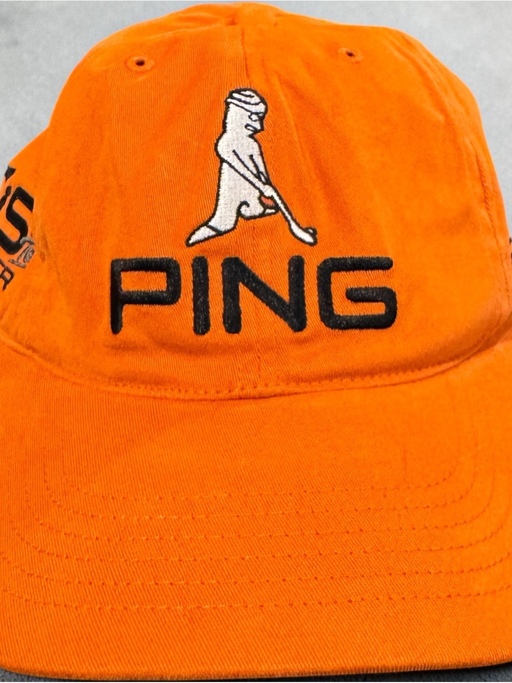 Ping Bright Orange Embroidered Golf Cap